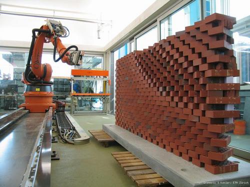 Robot muro de ladrillo